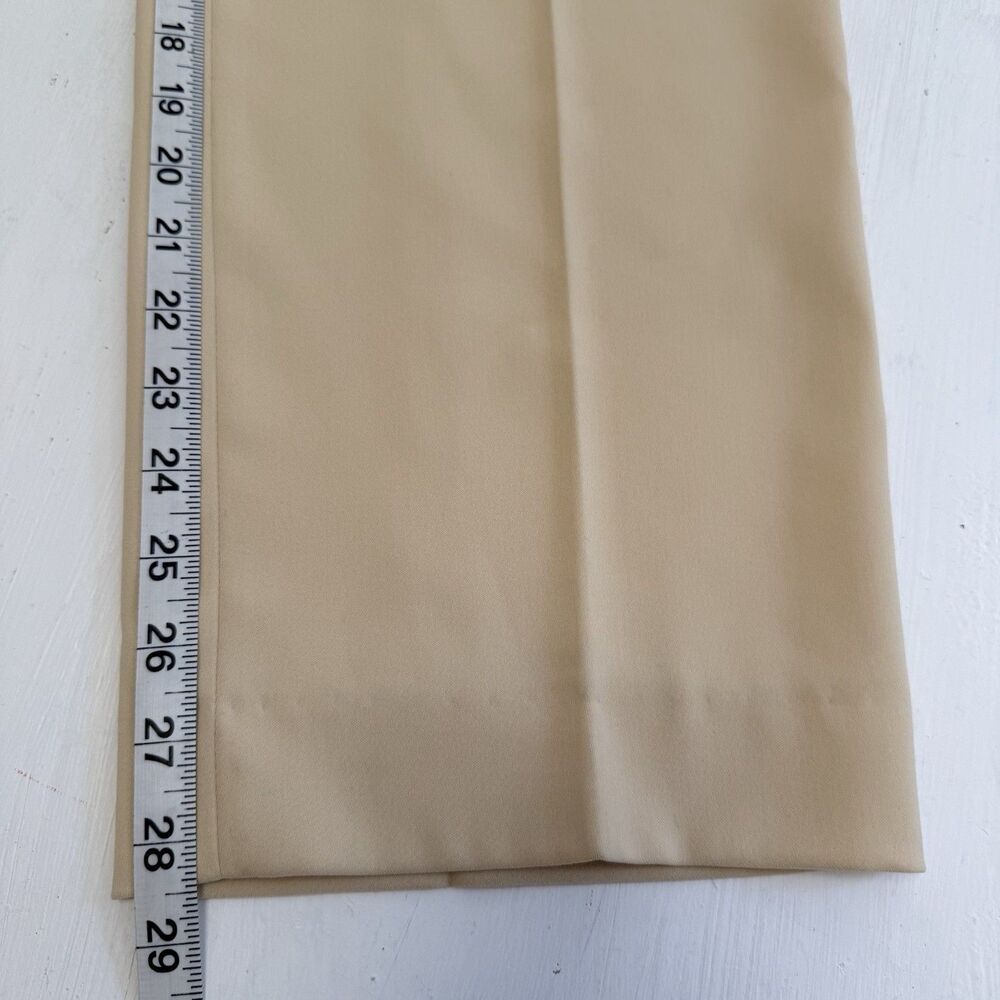 Vintage VN Womens Yellow Dress Pants Size 8 Button Zipper Trousers High Waist - Picture 11 of 12